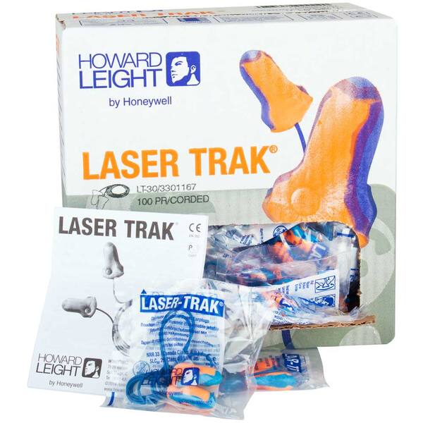 Howard Laser trak oordoppen disposable detecteerbaar met koord (32614500)