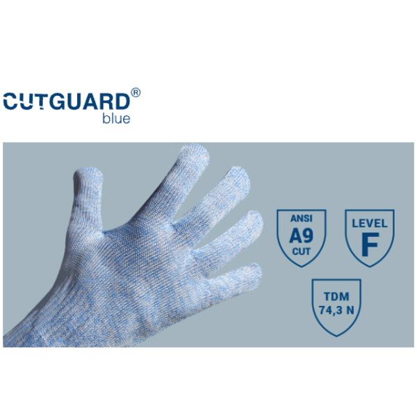 Snijhandschoen cutguard blauw maat 10 (XL)