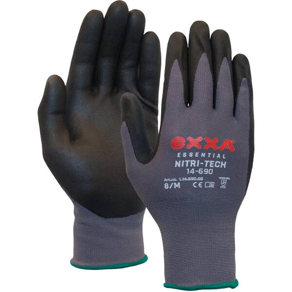Handschoenen OXXA® Nitri-Tech 14-695 zwart/grijs 