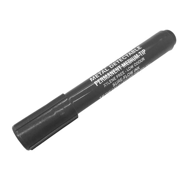 Detecteerbare permanent markers zwart met dop