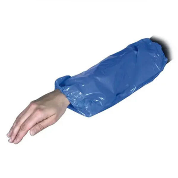 Mouwovertrek LDPE 30mµ blauw 40cm