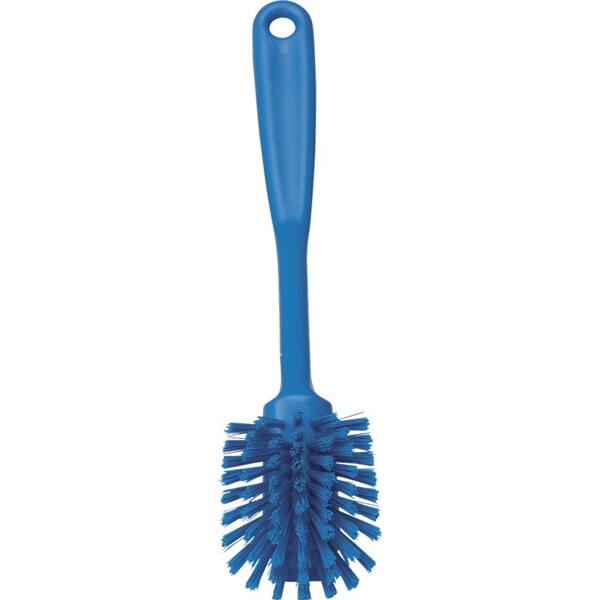 Vikan vaatwasborstel met schraaprand polyester vezels medium (42373)