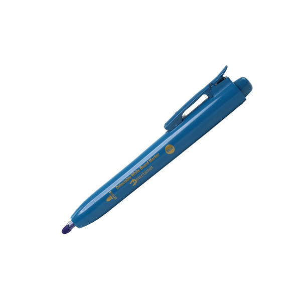Whiteboard markers retractable blue bullet tip
