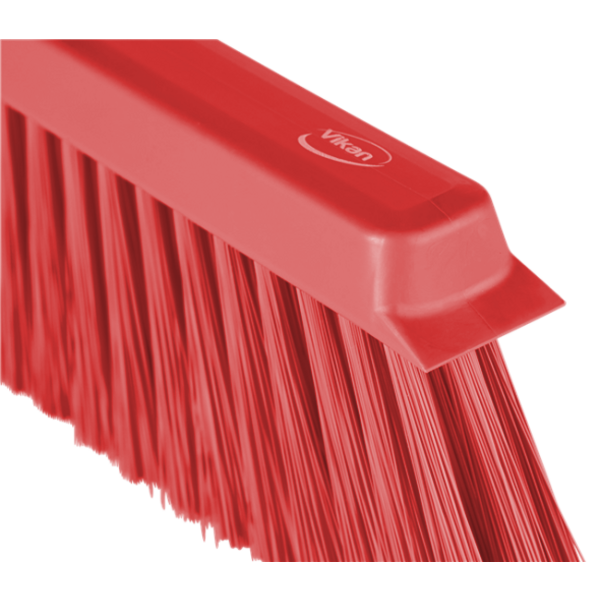Vikan stofferbezem met haakse schroefdraad medium rood 250x120x30 mm (31034)