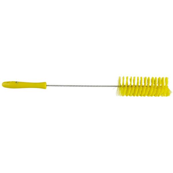 Vikan pijpborstel met handvat medium vezels geel 510x65x60 mm (53706)