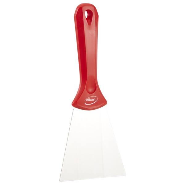 Vikan handschraper RVS blad rood 235x100x22 mm (40094)
