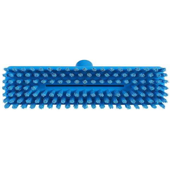 Vikan vloerschrobber extra hard waterdoorlatend blauw 270x75x95 mm (70413)