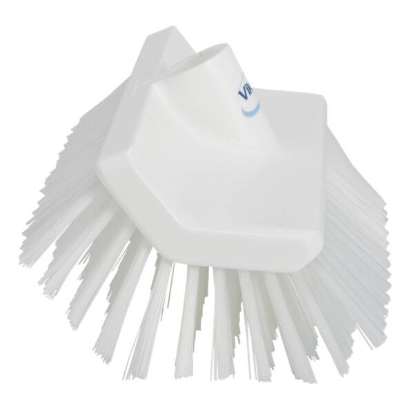 Vikan hoekschrobber medium vezels wit 265x150x100 mm (70475)