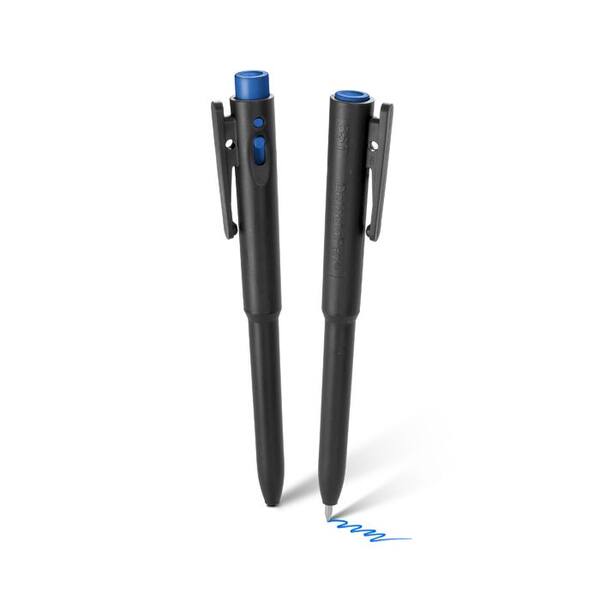 Detectapennen behuizing zwart inkt blauw XDETECT met clip