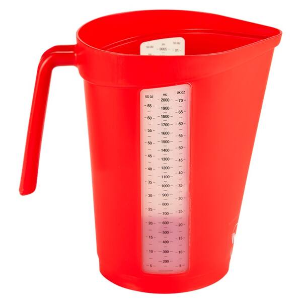Vikan maatbeker 2 liter rood 140x225x215 mm (60004)