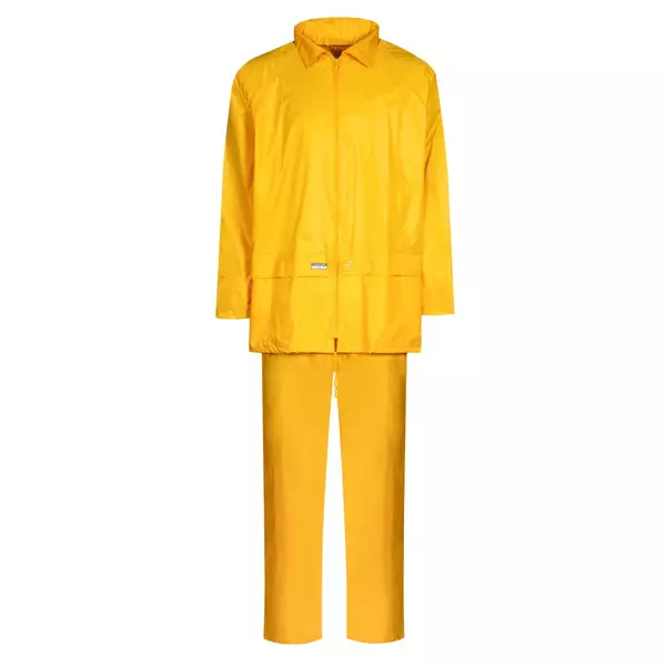 Regenkleding set met jas en broek geel maat XXL