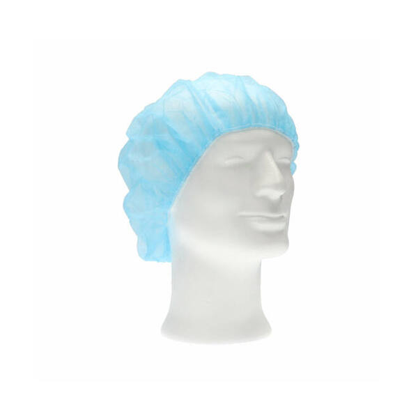 Haarnet baret PP non woven blauw 53 cm