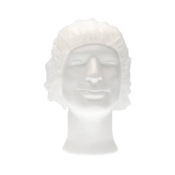 Haarnet baret PP non woven wit 53 cm (1015)