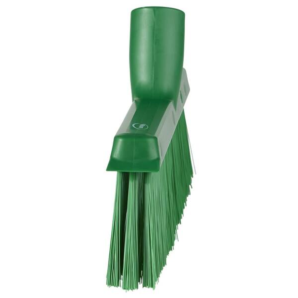 Vikan stofferbezem met haakse schroefdraad medium groen 250x120x30 mm (31032)