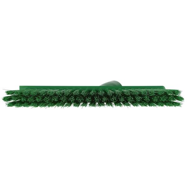 Vikan stofferbezem met haakse schroefdraad medium groen 250x120x30 mm (31032)