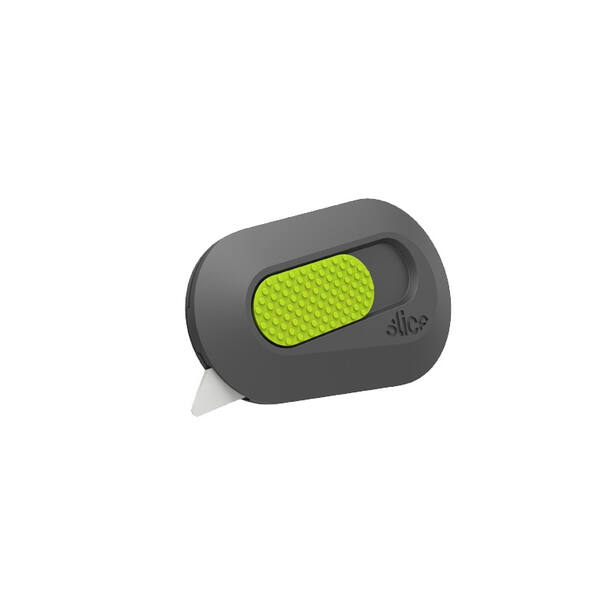 Veiligheidsmessen detecteerbaar Slice Box Cutter Auto grijs/groen (10503)