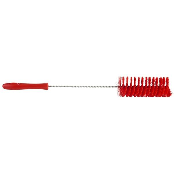 Vikan pijpborstel met handvat medium vezels rood 510x65x60 mm (53704)