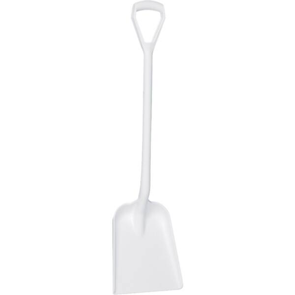 Vikan schep rechte steel 1.040 mm standaard blad wit 327x371 mm (56255)
