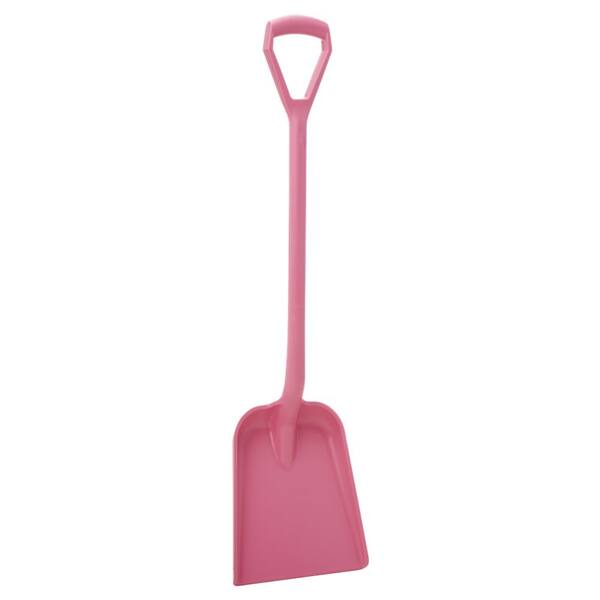 Vikan schep rechte steel 1.040 mm standaard blad roze 327x371 mm (56251)