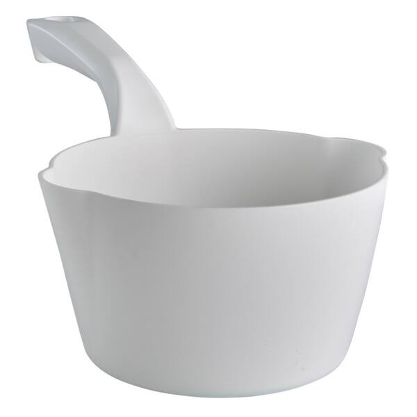 Vikan ronde handschep met schenktuit 1 liter wit 295x70x95 mm (56815)