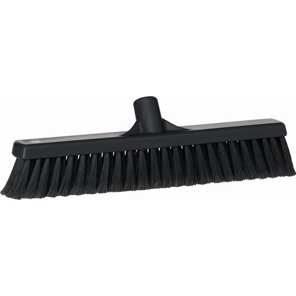 Vikan vloerveger zachte splitvezels zwart 410x65x130 mm (31789)