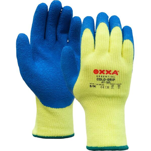 Handschoenen OXXA® coldgrip blauw/geel