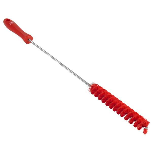Vikan pijpborstel met handvat medium vezels rood 500x25x25 mm (53764)