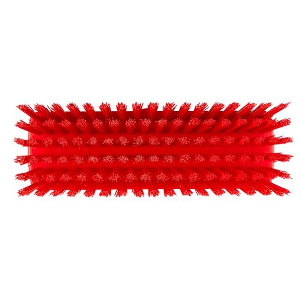 Vikan compacte vloerschrober/wandschrobber harde vezels rood 255x75x115 mm (70424)
