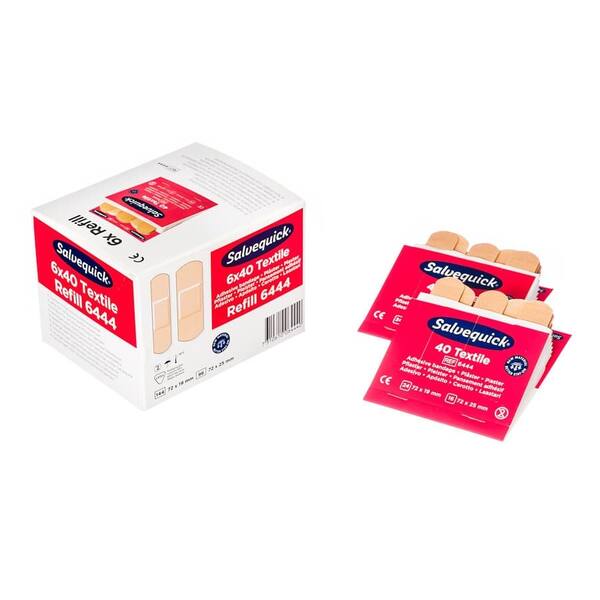 Salvequick navulling pleisters textiel 6x40 stuks (6444)