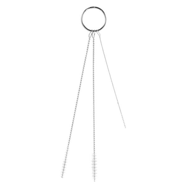 Vikan pijpborstelset smal zacht aan ring wit ø 2 x 90 mm en ø 5 en ø 6 x 140 mm (53625)