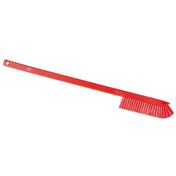 Vikan precisieborstel lange steel medium vezels rood 600x60x15 mm (41974)