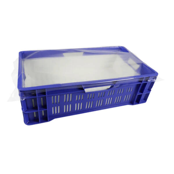 LDPE dekvellen ongeperforeerd 50my 480x700mm met 4 hoekstansen