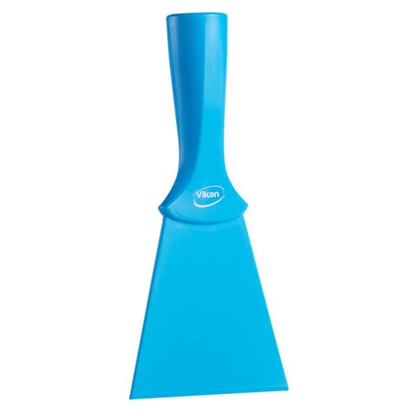 Vikan handschraper nylon met steel aansluiting blauw (40123)