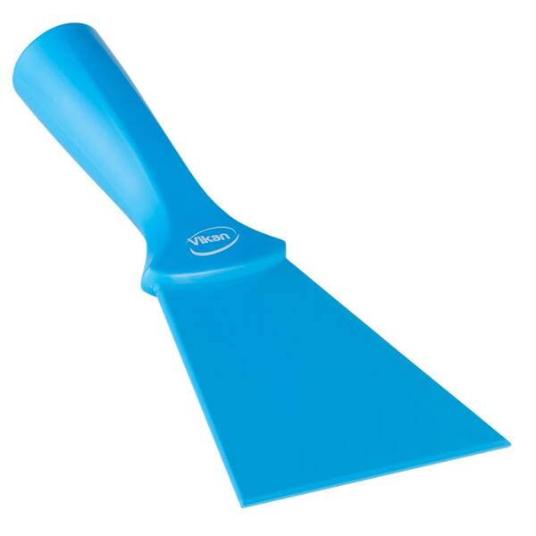 Vikan handschraper nylon met steel aansluiting blauw (40123)