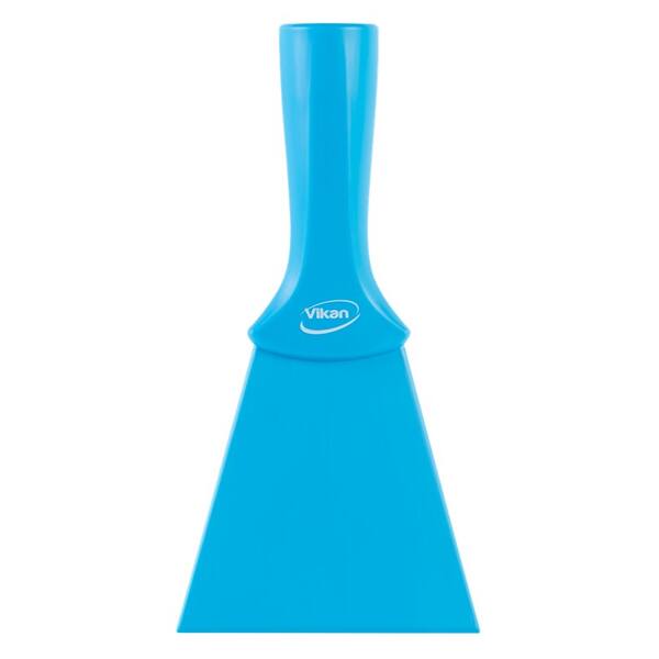 Vikan handschraper nylon met steel aansluiting blauw (40123)