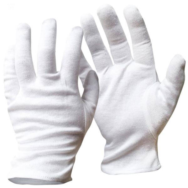 Handschoenen interlock (sinterklaashandschoen) wit 