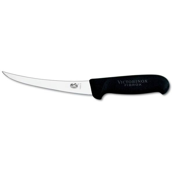 Victorinox poeliersmes met zwart Fibrox heft 15 cm krom