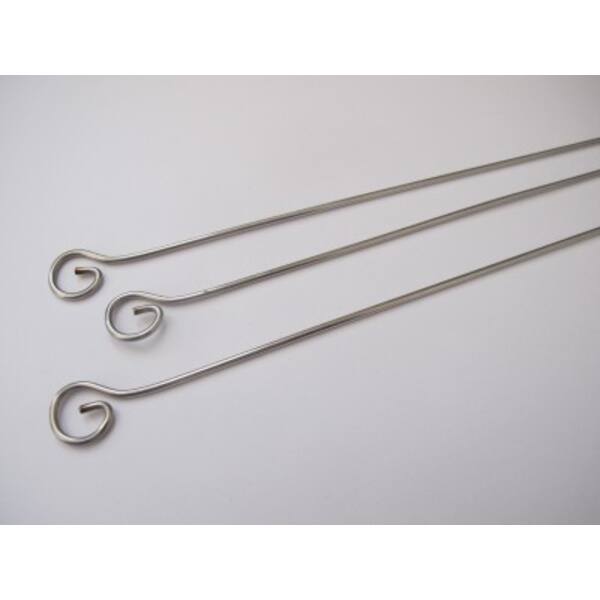 Barbecuepennen metaal rvs 25 cm