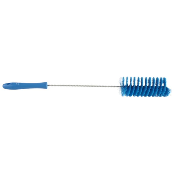 Vikan pijpborstel met handvat medium vezels blauw 510x65x60 mm (53703)