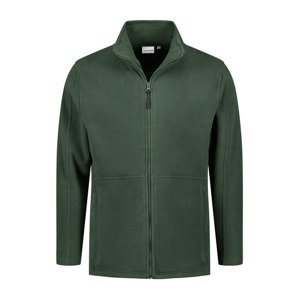 Fleecejacket Santino inclusief bedrukking groen maat M