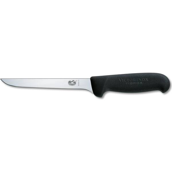 Victorinox uitbeenmes breed recht 12cm zwart Fibrox heft