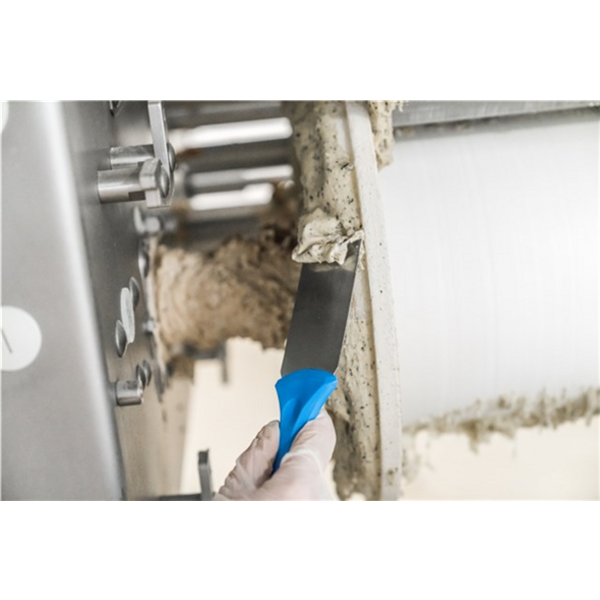 Vikan handschraper RVS blad blauw 205x50x32 mm (40103)