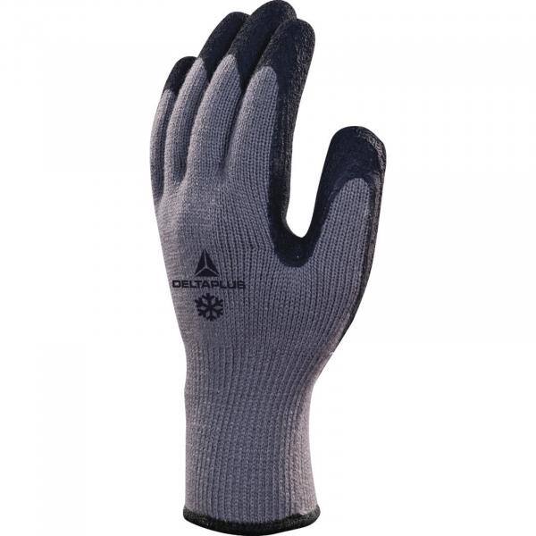Handschoenen Deltaplus nitril grijs/zwart maat 9 (L) (12 paar)