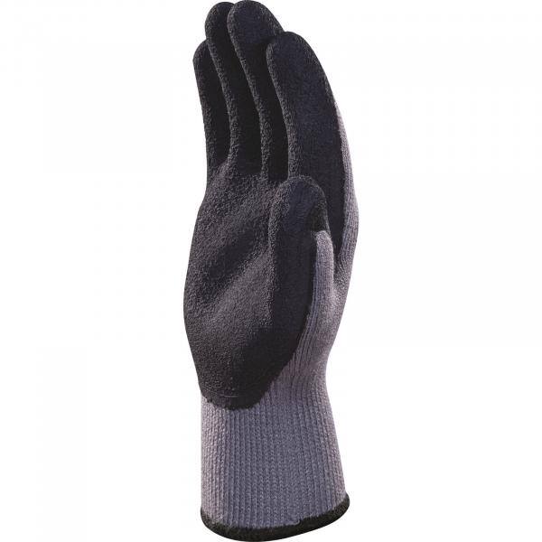 Handschoenen Deltaplus nitril grijs/zwart maat 9 (L) (12 paar)