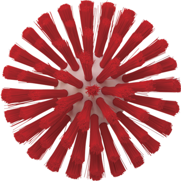 Vikan wormhuisborstelkop medium vezels rood ø 135 130 mm (70354)