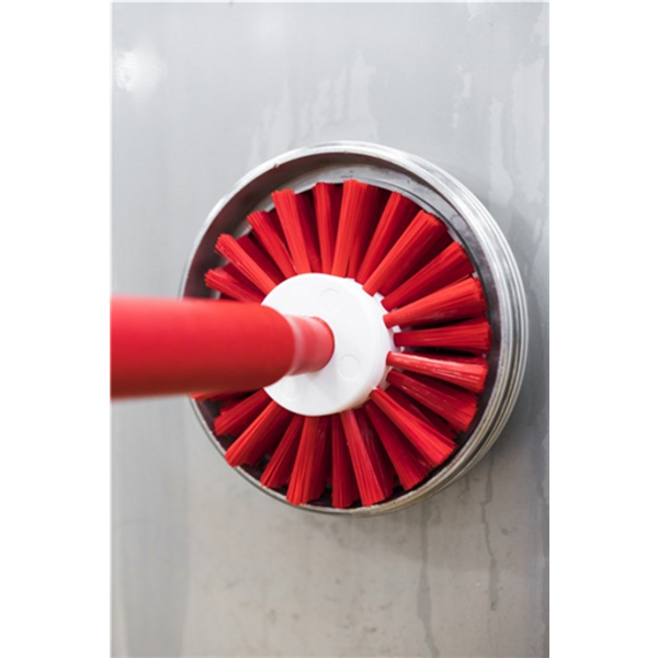 Vikan wormhuisborstelkop medium vezels rood ø 135 130 mm (70354)