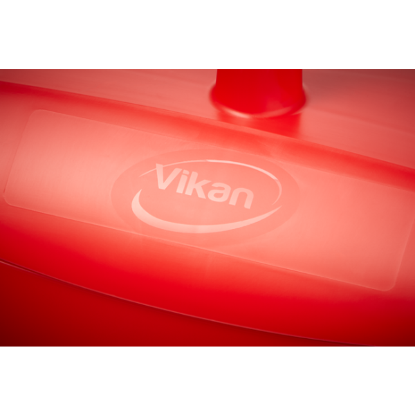 Vikan combinatieset blik/veger met lange steel 840 mm afsluitbaar rood 250 mm (56654)