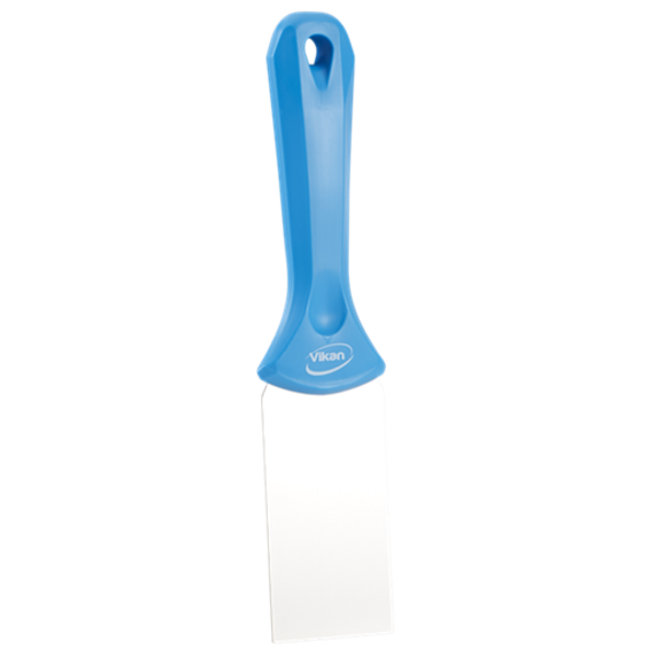Vikan handschraper RVS smal blad blauw 235x50x22 mm (40083)