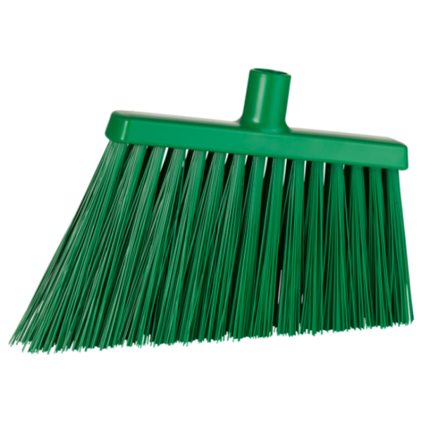 Vikan hoekbezem extra harde lange schuine vezels groen 290x40x270 mm (29142)