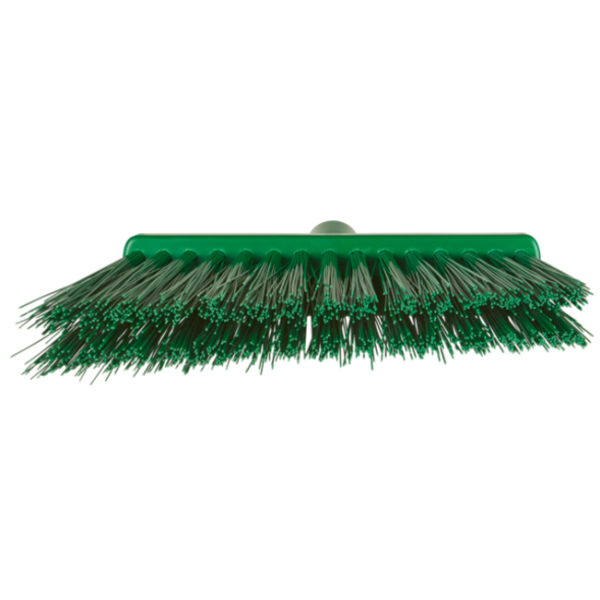 Vikan hoekbezem extra harde lange schuine vezels groen 290x40x270 mm (29142)